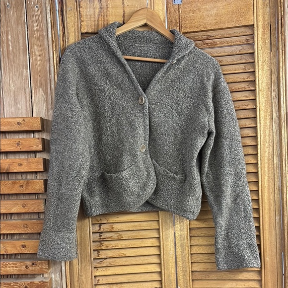 Vintage Cropped Wool Cardigan Small - Picture 1 of 2